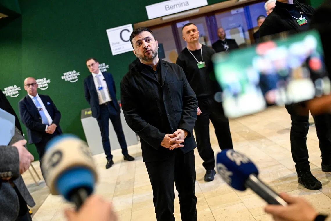 Ukrainian President Volodymyr Zelensky said the Russians "have to be ready for compromises".