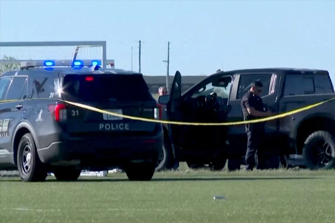 Police said the injured include two aged five, two aged eight, a nine-year-old and five adults.