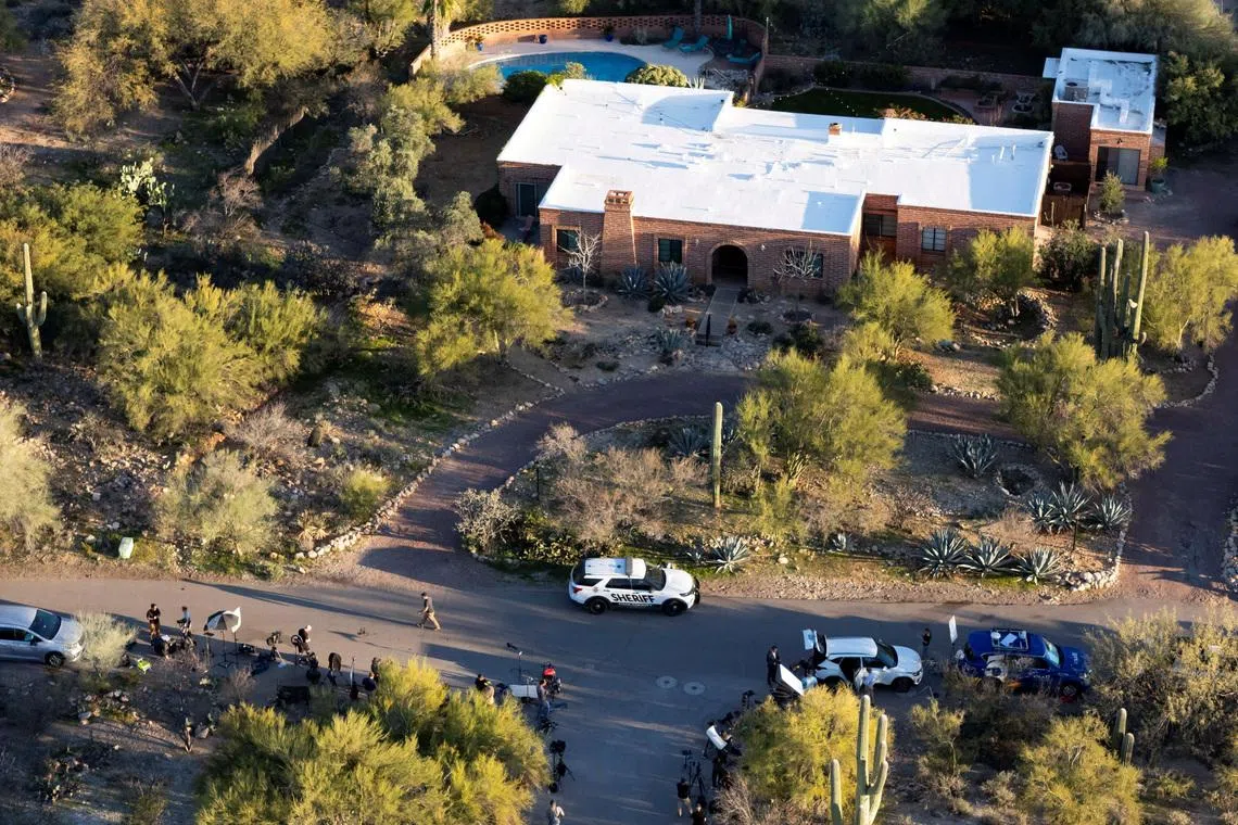 Nancy Guthrie, 84, went missing from her home in Tucson, Arizona (above), in the early hours of Feb 1.