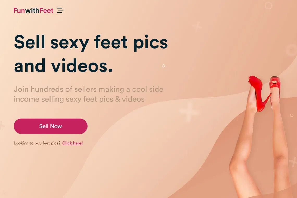 The woman joined the website Fun With Feet during the pandemic and has been doing it full-time for the last six months.