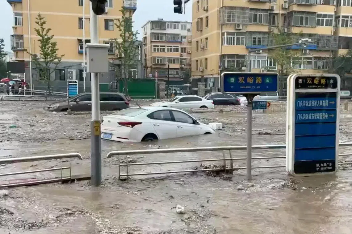 The rainstorms in Beijing and neighbouring Hebei province have also claimed at least 20 lives.