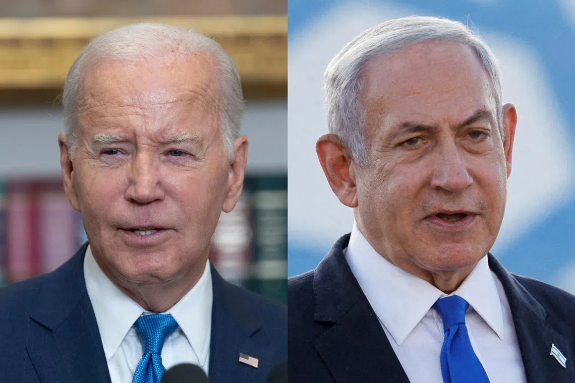 Mr Biden (left) had described Mr Netanyahu's government as “one of the most extremist” administrations in Israeli history.