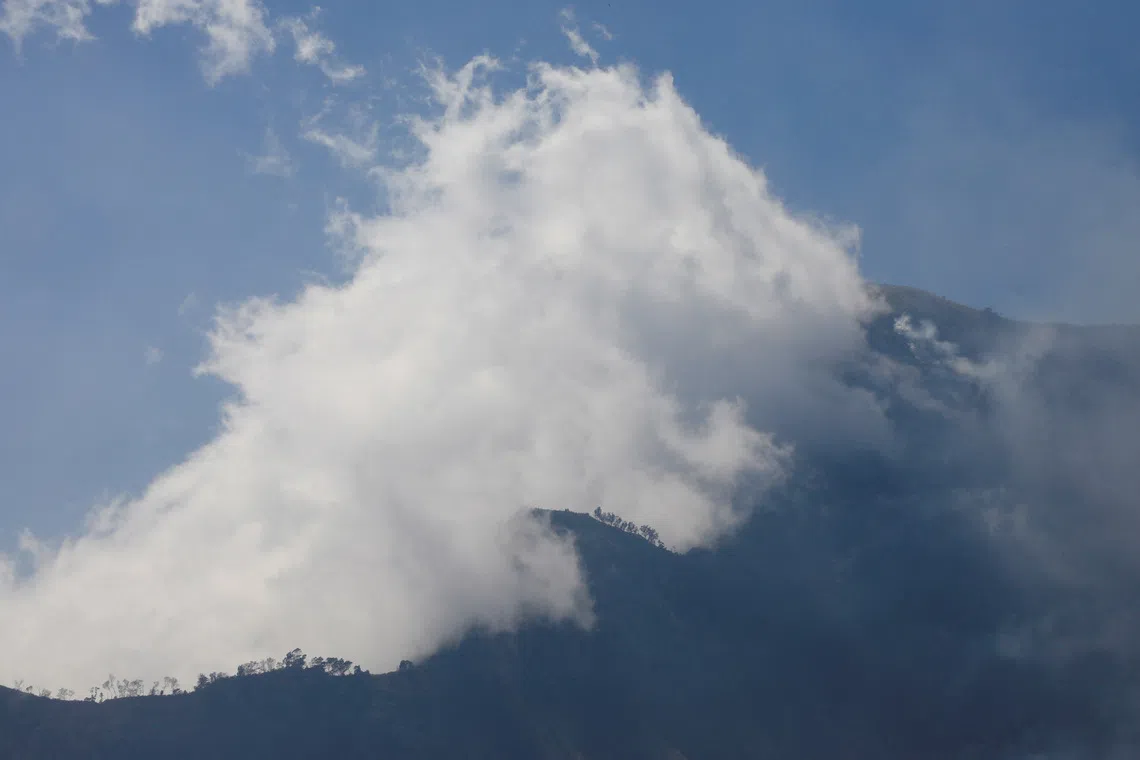 They were overwhelmed while battling flames on Oct 15 in Bromo Tengger Semeru National Park in East Java,