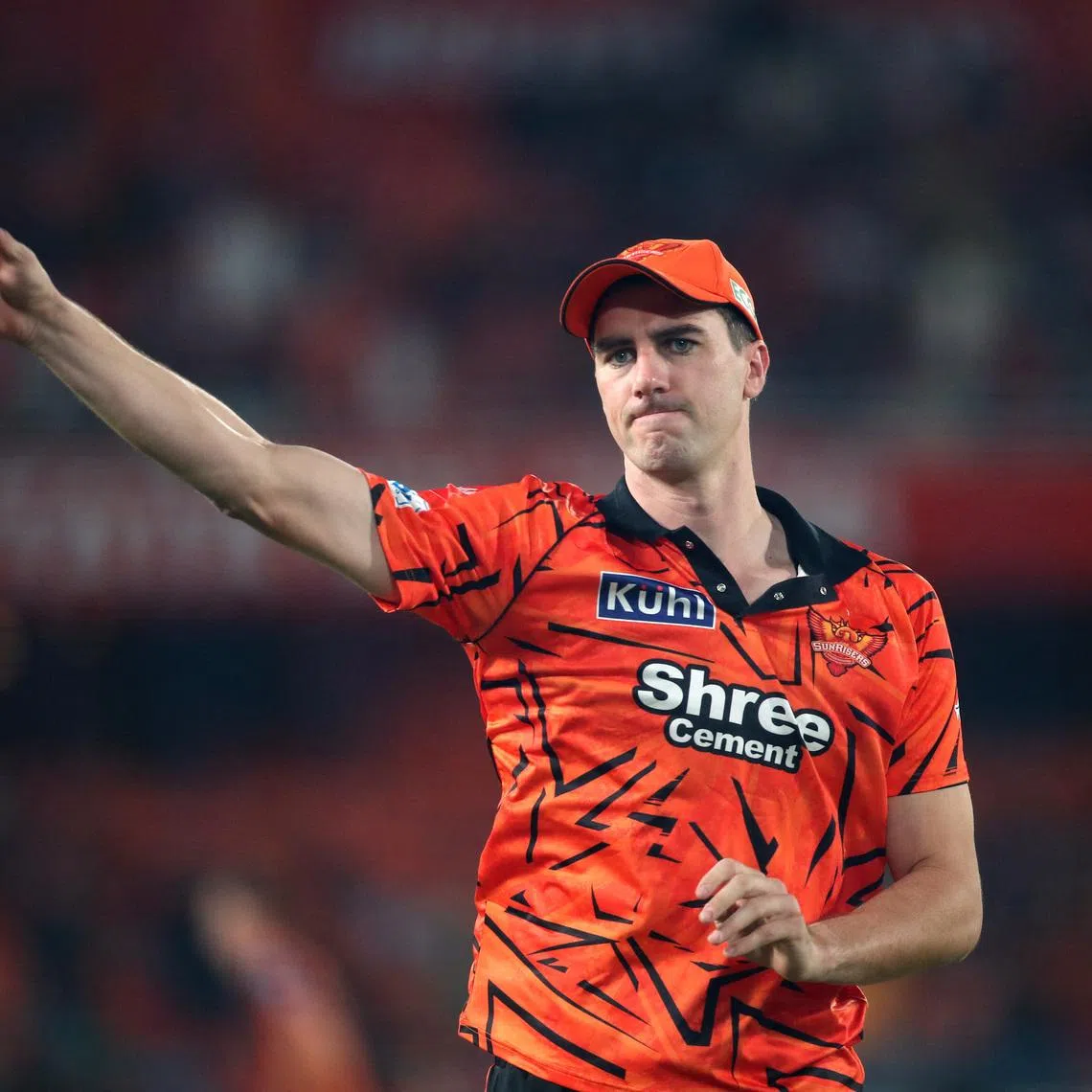 Cricket - Indian Premier League - IPL - Sunrisers Hyderabad v Royal Challengers Bengaluru - Rajiv Gandhi International Cricket Stadium, Hyderabad, India - May 22, 2026 Sunrisers Hyderabad's Pat Cummins during the warm up before the match REUTERS/Stringer