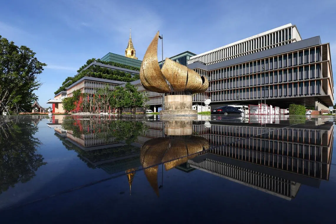 A generic view of Thailand's parliament in Bangkok, Thailand, July 13, 2023. REUTERS/Athit Perawongmetha