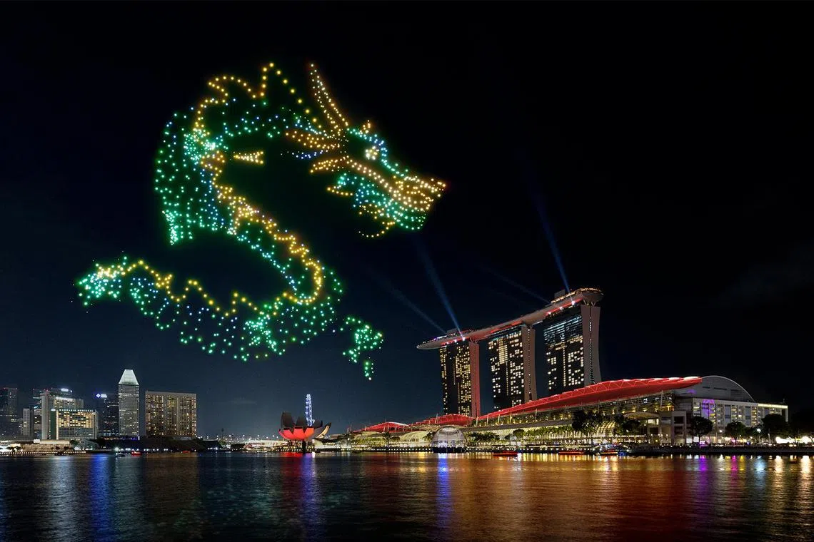 The first drone show will now take place on Feb 10 instead.