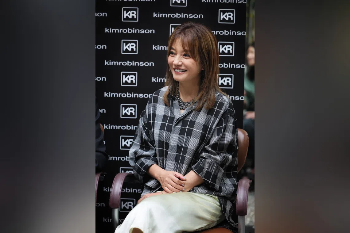 Vicki Zhao at the Kimrobinson hair salon at Takashimaya Shopping Centre on Oct 20.