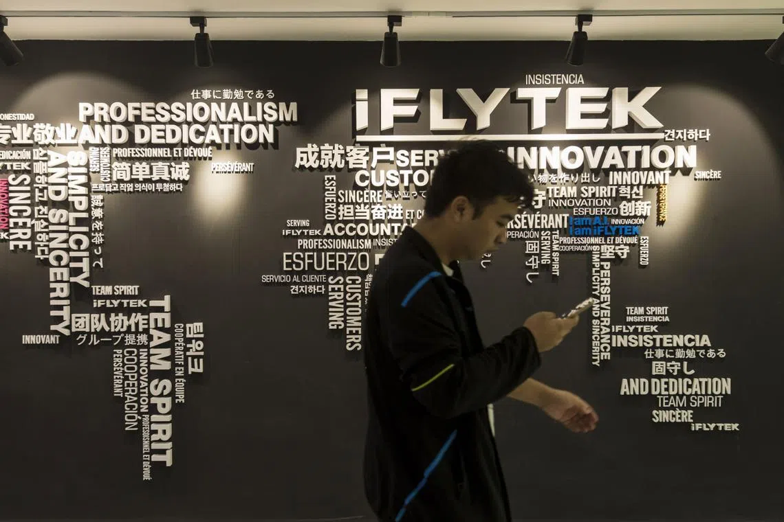 iFlytek conducted a live demonstration of its artificial intelligence model for educational and enterprise uses. 