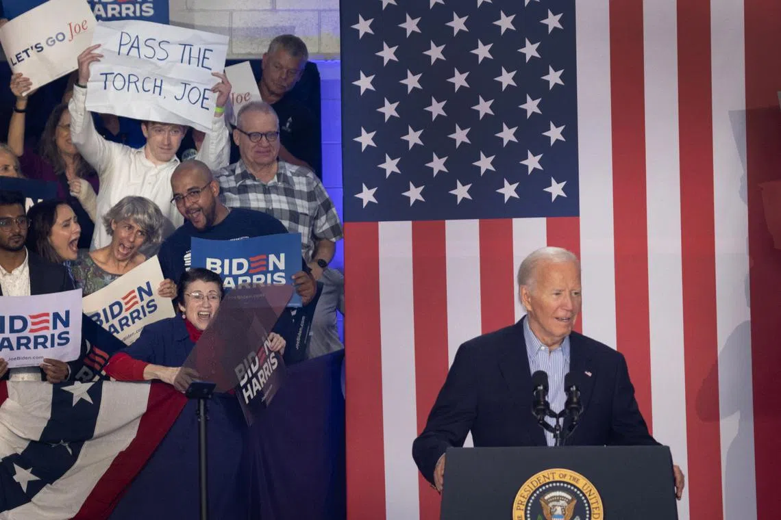 The internal deliberations reflect a growing stand-off between Mr Joe Biden and his party since the debate.