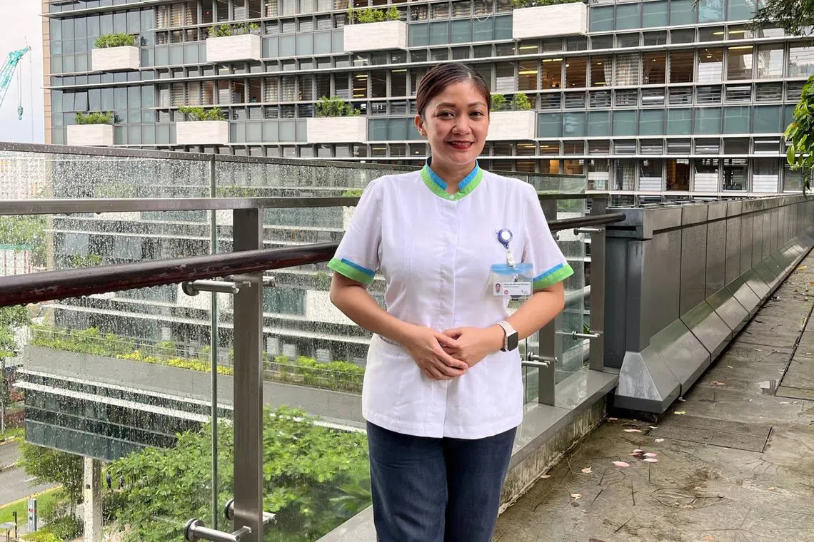 A patient threatened to strip healthcare assistant Marisol Zabellero Villabrille at Khoo Teck Puat Hospital three months ago.