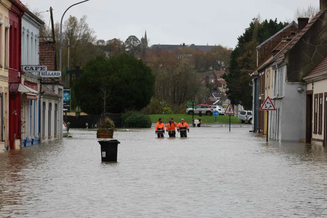 The Pas-de-Calais region was placed on red flood alert for the second time in one week.