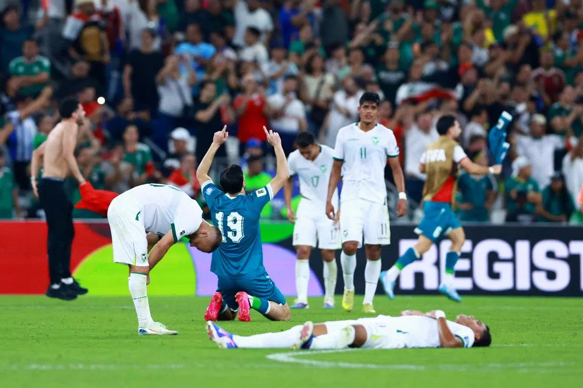 Soccer Football - FIFA World Cup - Inter-Confederation Playoffs - Final - Iraq v Bolivia - Estadio Monterrey, Monterrey, Mexico - March 31, 2026 Iraq's Kevin Yakob celebrates after the match as they qualify for FIFA World Cup REUTERS/Raquel Cunha