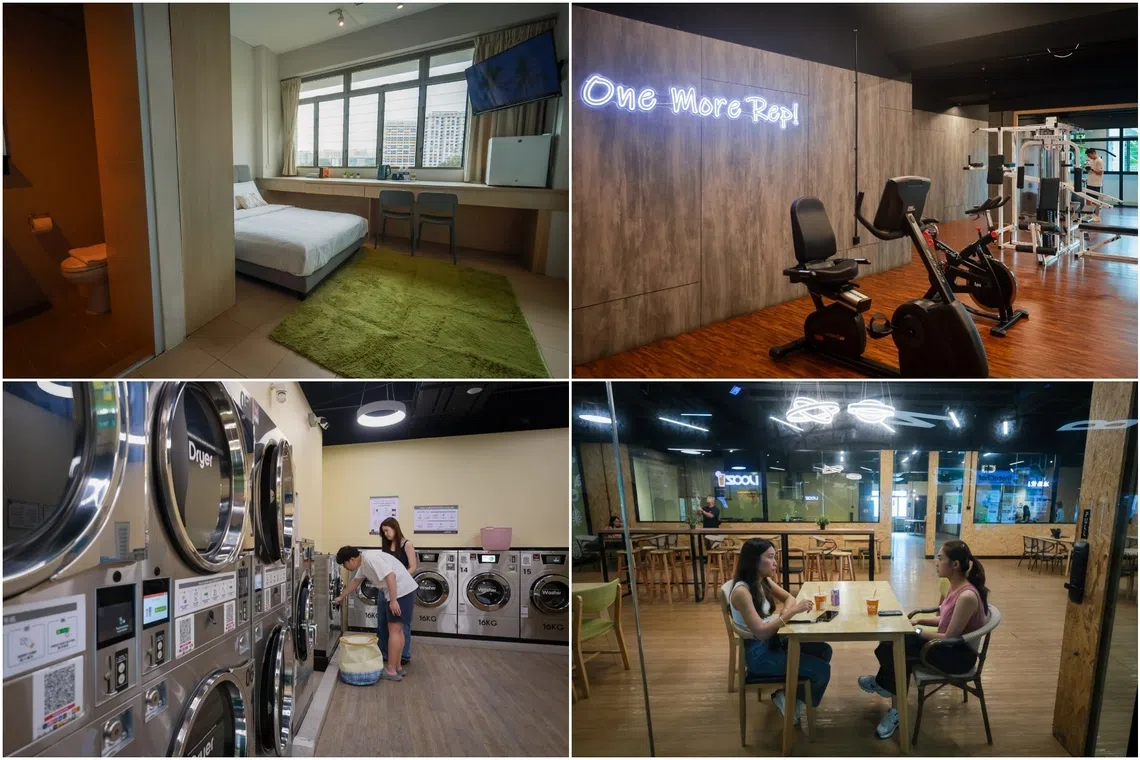 The independent living initiative offers over 100 rooms at 30 percent discount across three co-living properties, such as (pictured) at Coliwoo Boon Lay.