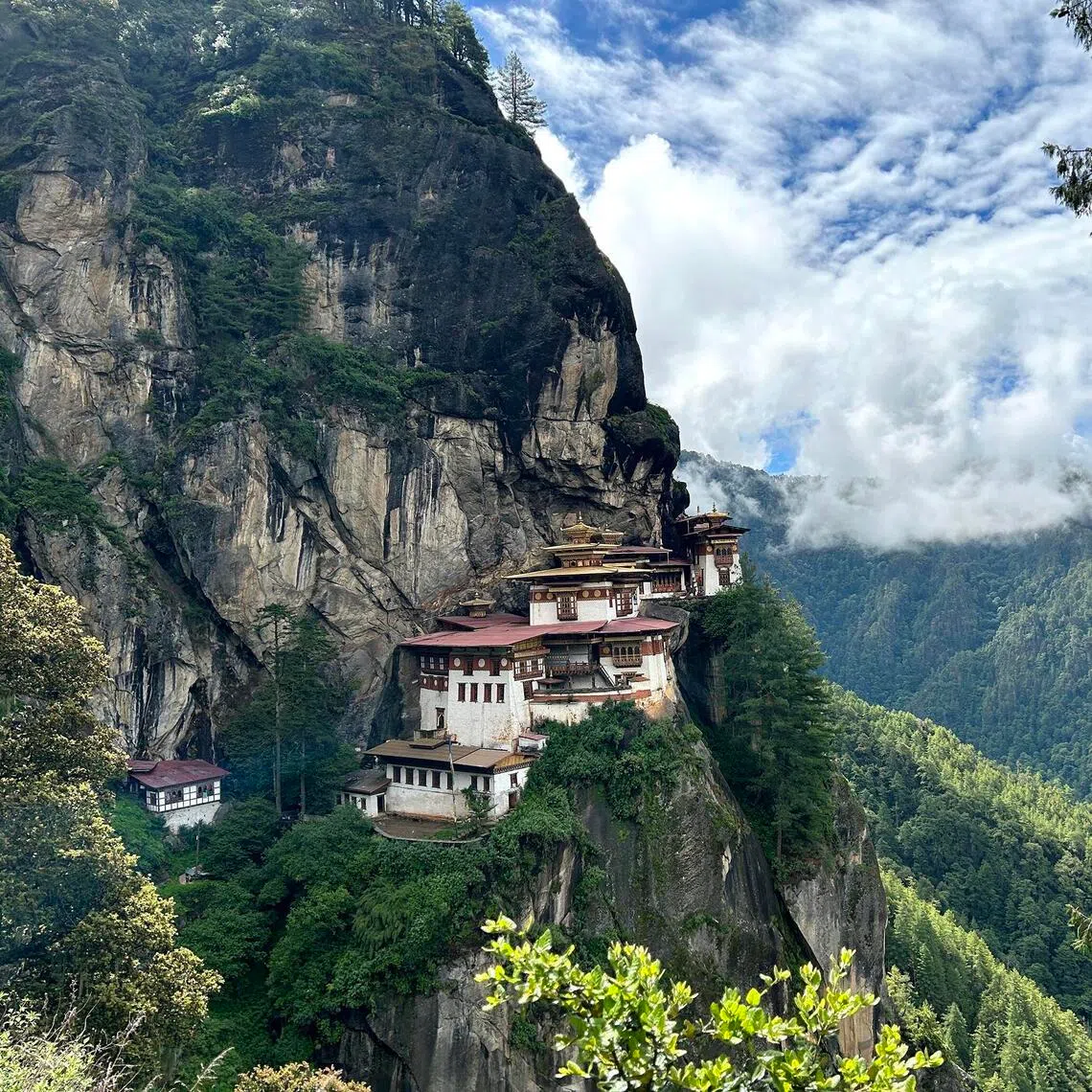 Paro Taktsang or more popularly known as Tiger’s Nest Monastery is a sacred Buddhist monastery clinging to a sheer granite cliff 900m above the upper Paro Valley in Bhutan. 