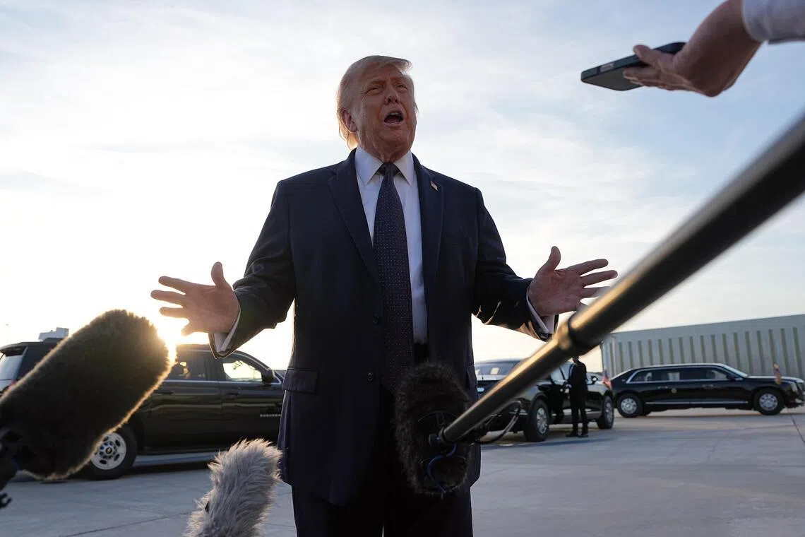 President Donald Trump said the US-Iran deal had averted a global economic catastrophe. 