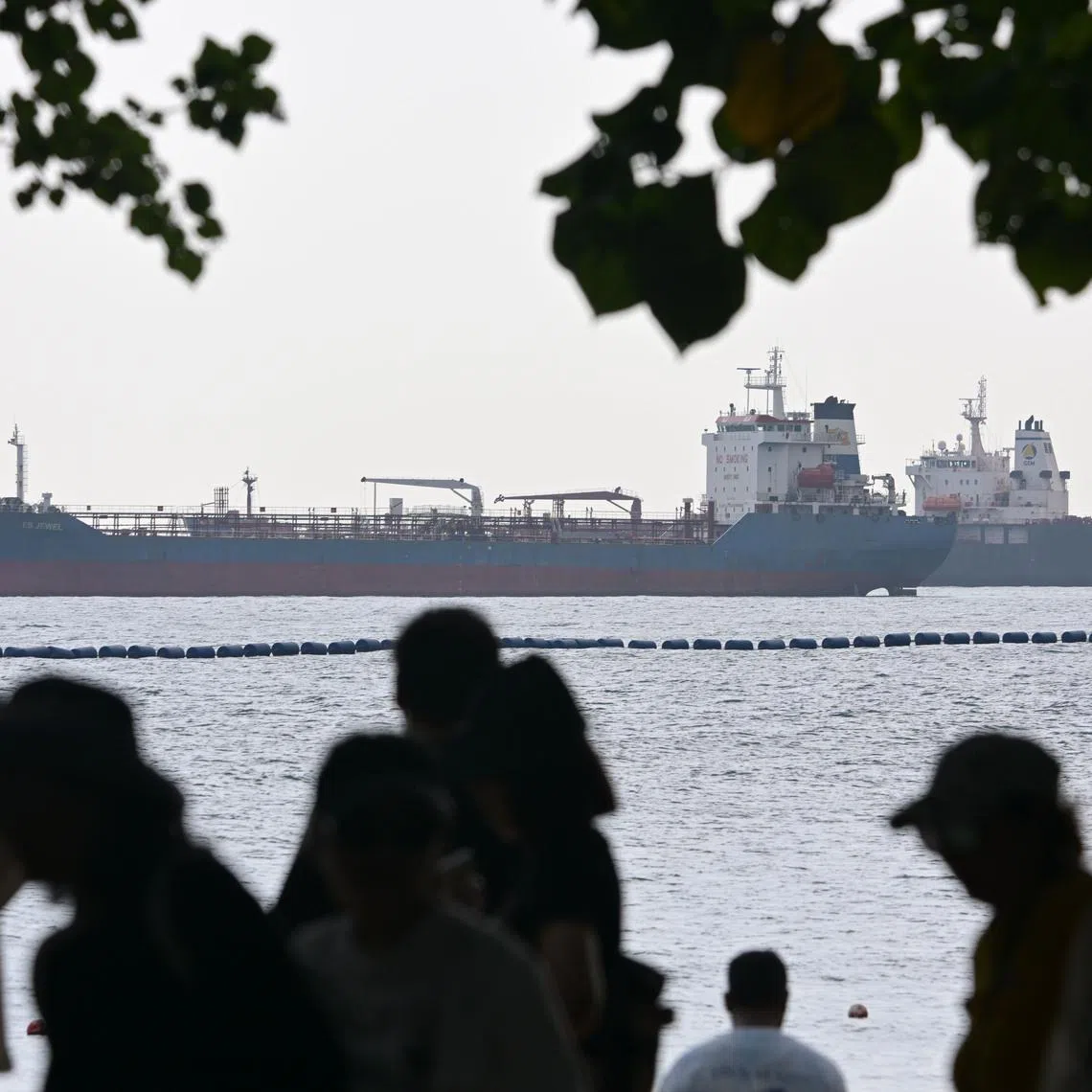 An oil products tanker in the Singapore Straits. Surging oil prices have fuelled worries about weaker global growth, rising inflation and more hawkish central bank policies.