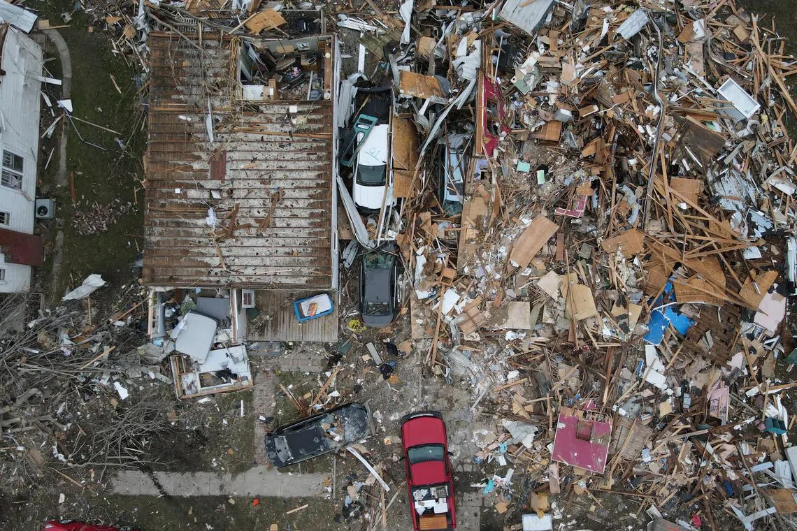 A storm that has ripped through the southern and Midwestern United States is expected to bring severe thunderstorms and wind gusts to parts of the East Coast late Saturday, including to New York City.