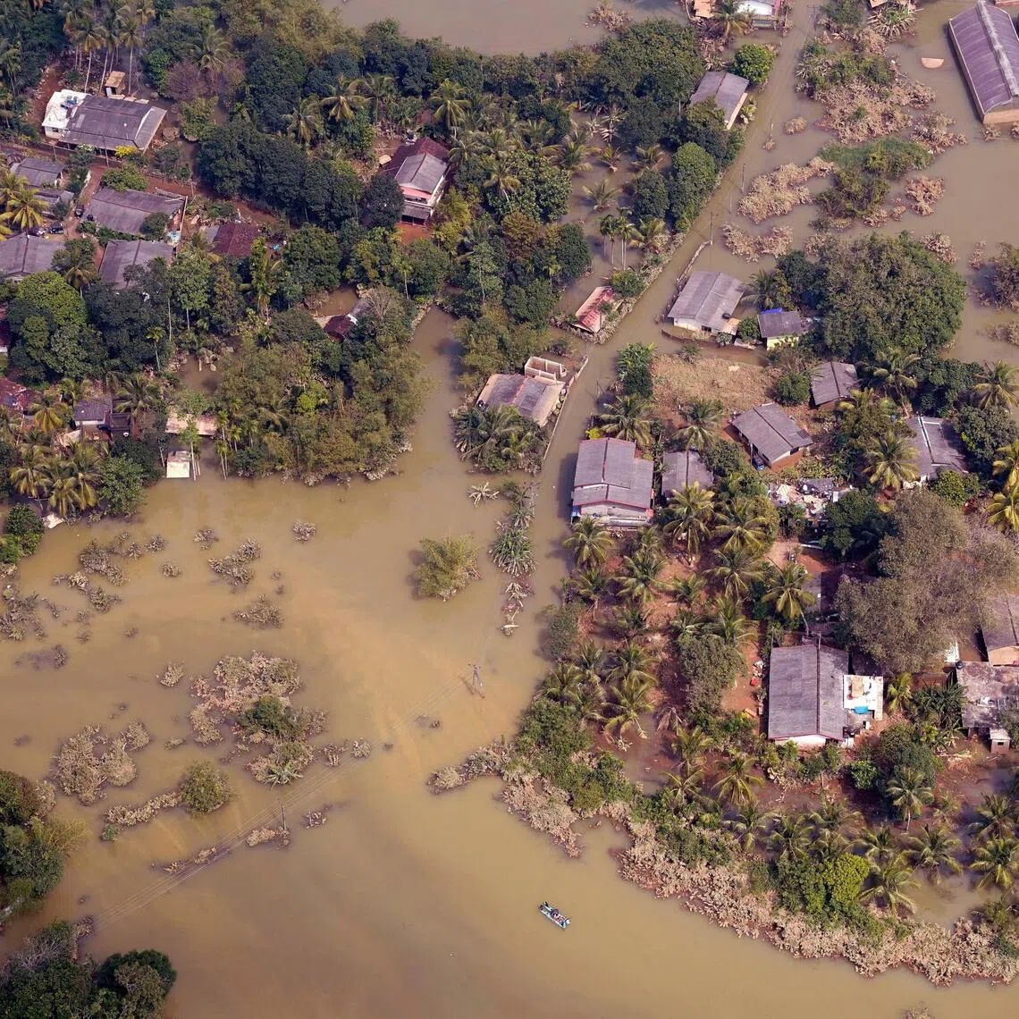 New analysis shows cyclone floodwaters have inundated almost 20 per cent of Sri Lanka’s land area and an estimated 2.3 million people living in flooded areas.