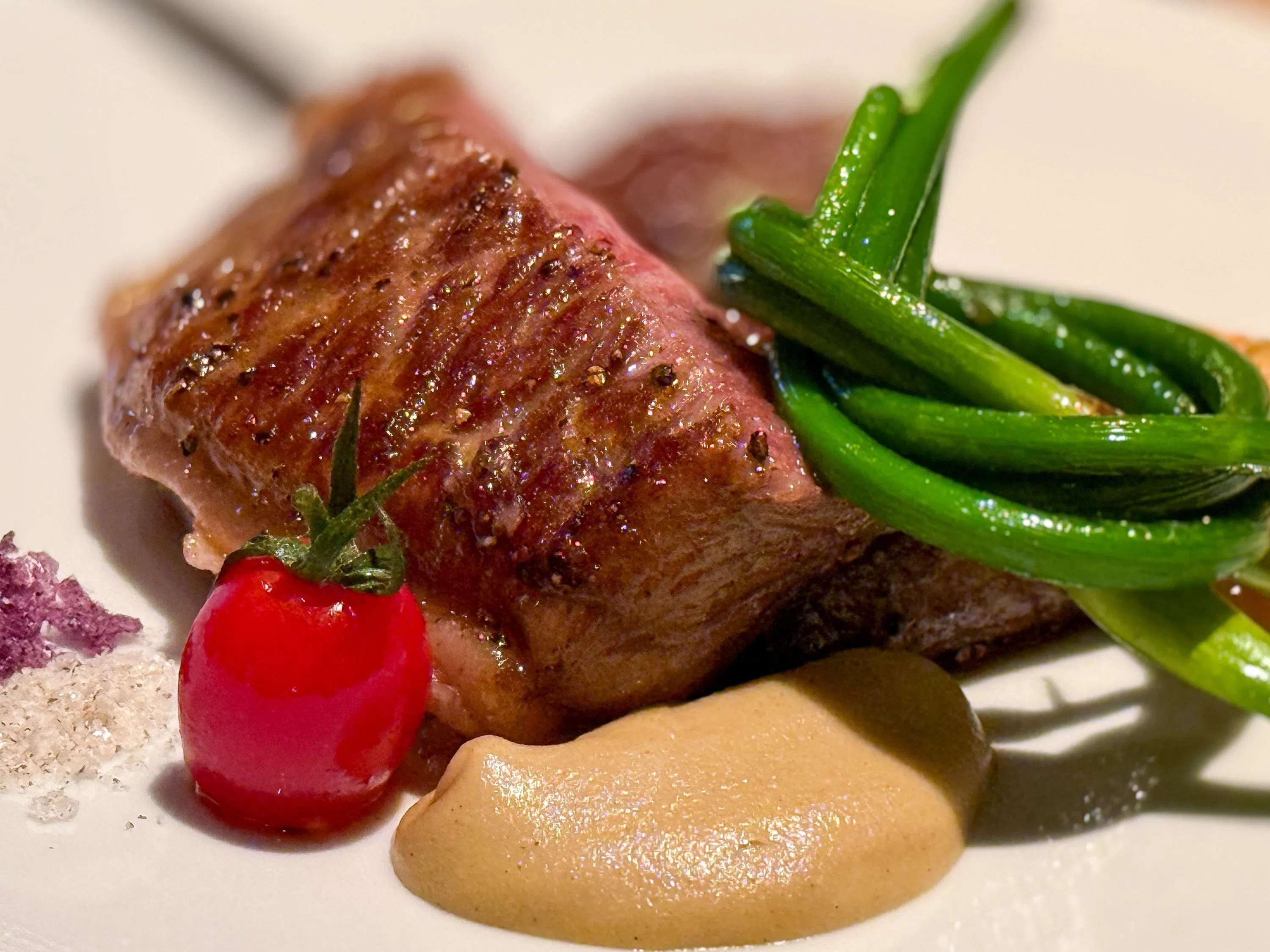 For a fancy dinner on board, try the A5 wagyu steak served at Mike & Sulley’s Flavors of Asia restaurant.