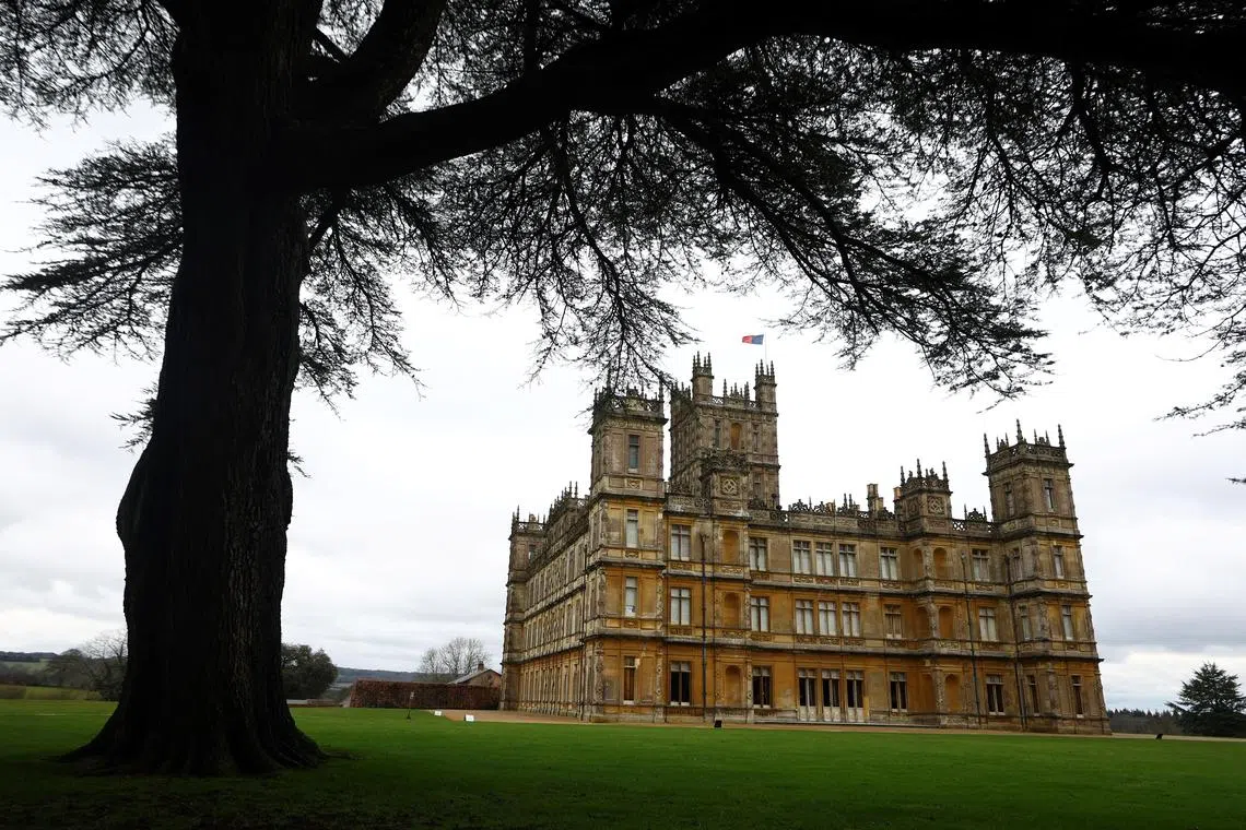 A general view of Highclere Castle, the stately home known around the world as the venue for "Downton Abbey", in Highclere, Britain, March 10, 2023. REUTERS/Hannah McKay