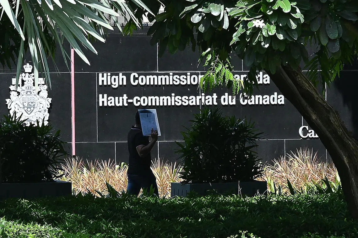 The High Commission of Canada in New Delhi. Canada had to withdraw 41 of its diplomats from India on Oct 19.