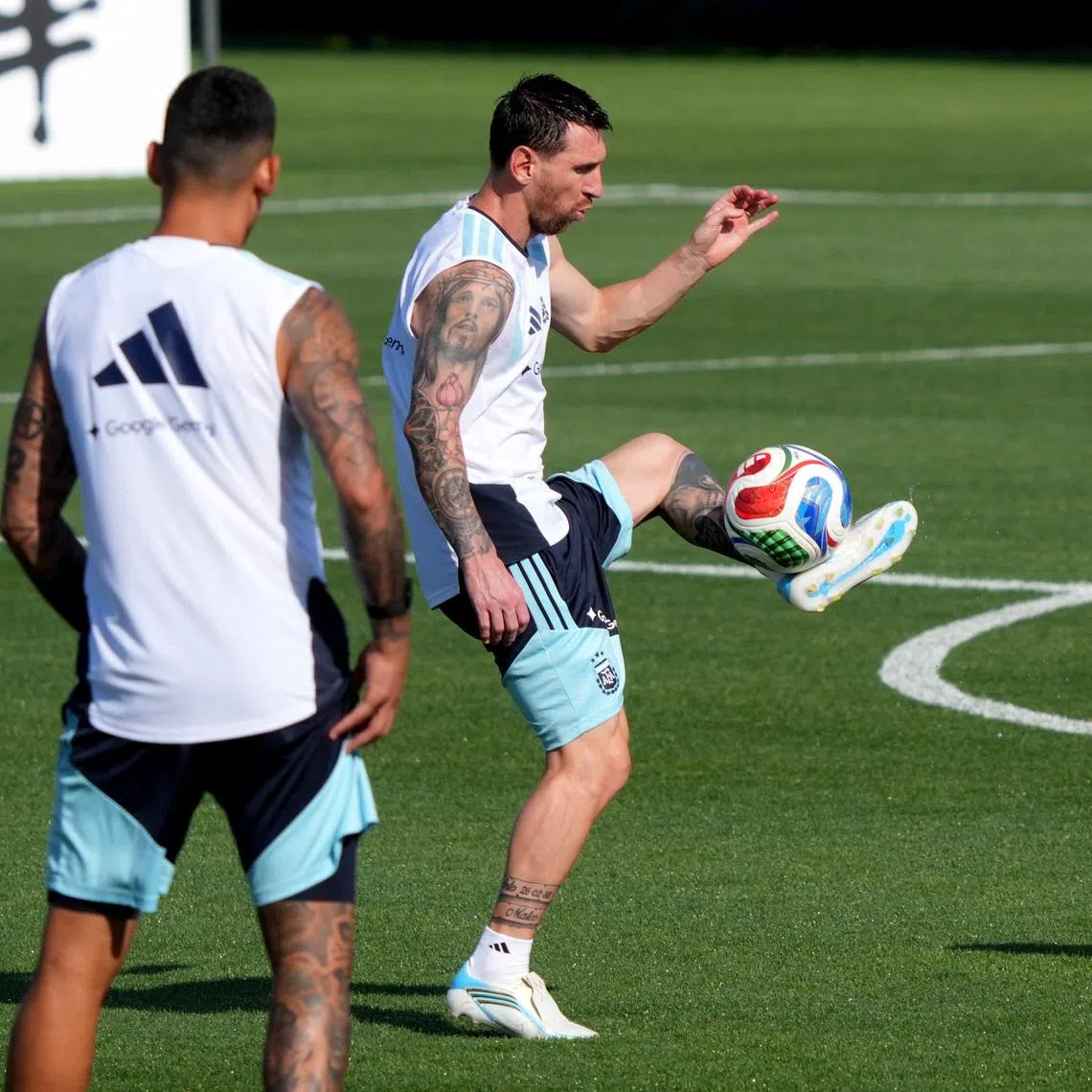 Soccer Football - FIFA World Cup 2026 - Argentina Training - Sporting KC Training Centre, Kansas City, Kansas, U.S. - June 29, 2026 Argentina's Lionel Messi during training IMAGN IMAGES via Reuters/Jay Biggerstaff