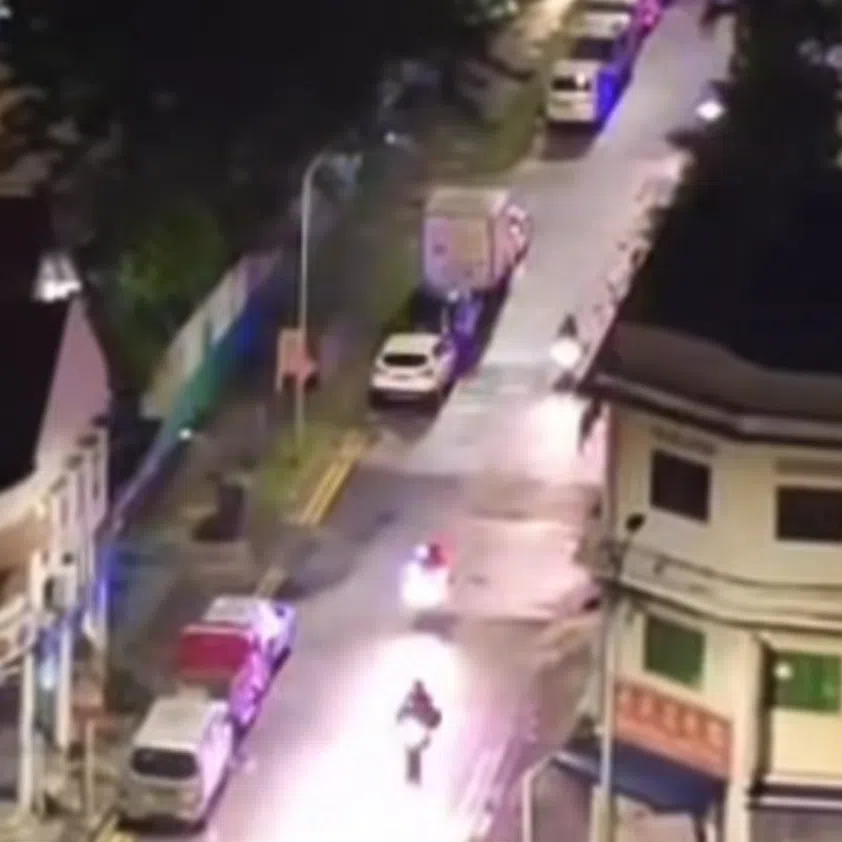 The car driver had sped off after refusing to comply when traffic police officers had signalled for him to stop for a routine check.