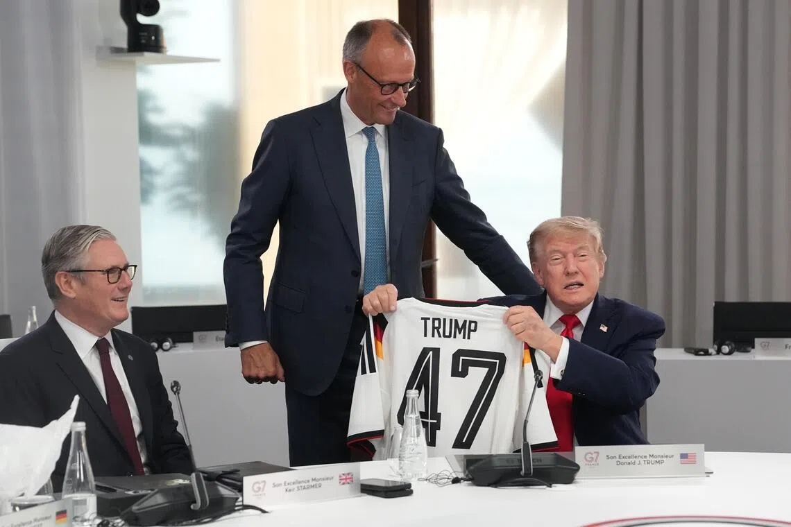 After a bitter split, European leaders play nice with Trump