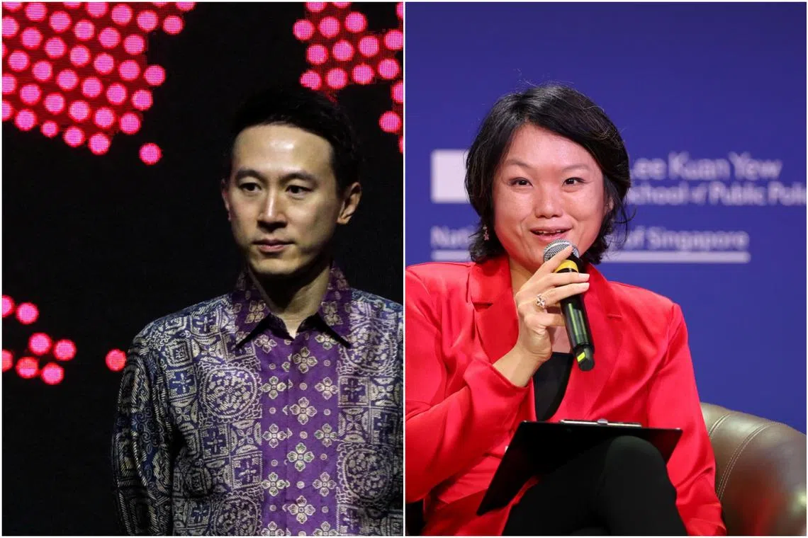 Given the country's population size, Singapore can rightly be proud of having top global executives like TikTok CEO Chew Shou Zi (left) and Ping An Group executive director Jessica Tan.