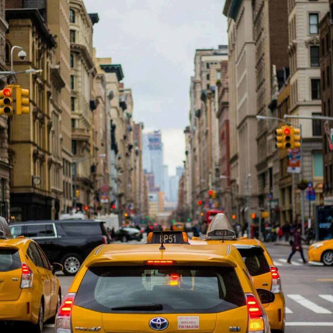 Public buses and taxis in New York City are travelling at faster speeds after the start of a congestion-pricing programme.