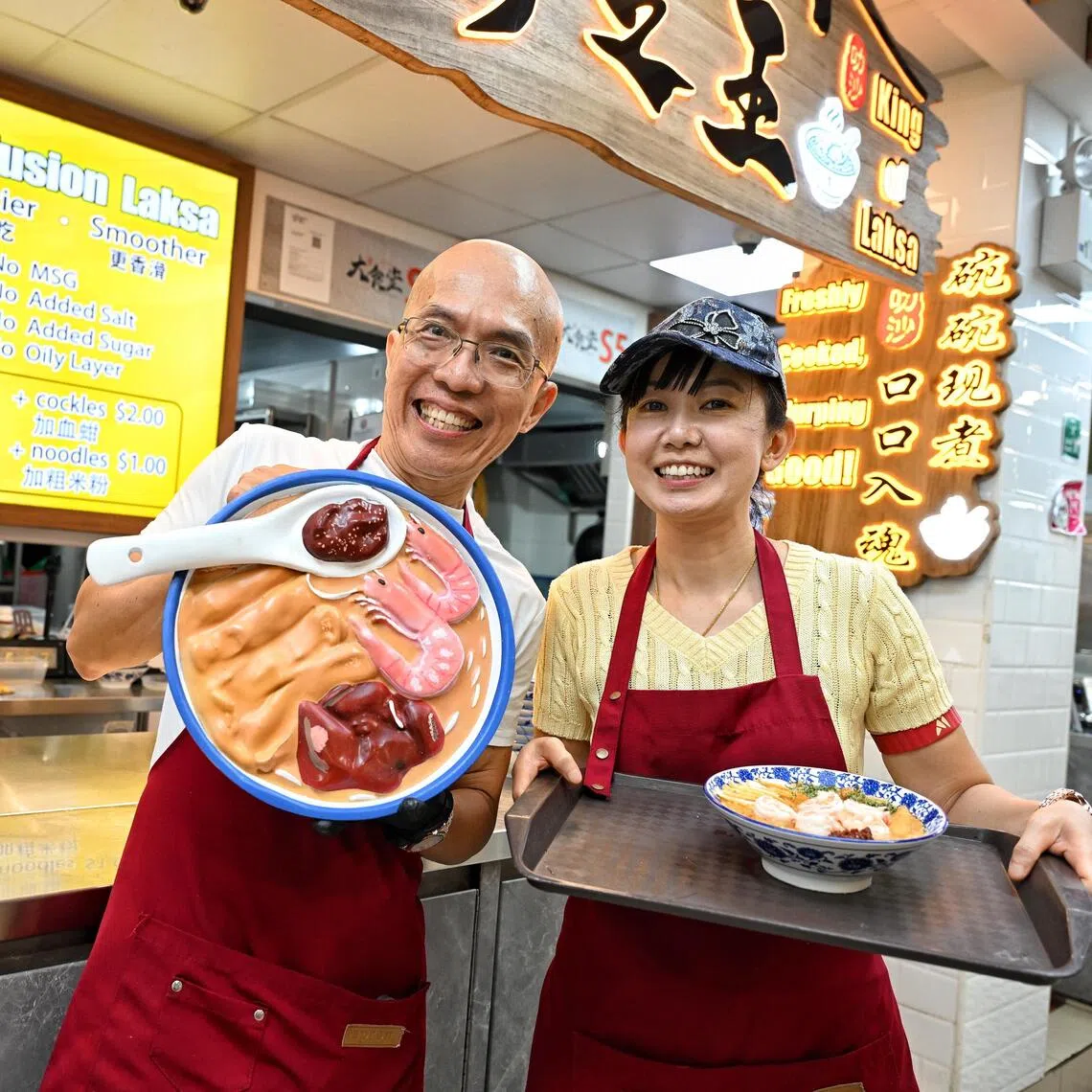 Husband-wife duo Kotthika Chia and Dr Qian Yu serve just one dish at King Laksa, which recently made Michelin’s Bib Gourmand list. Chopsticks are optional.