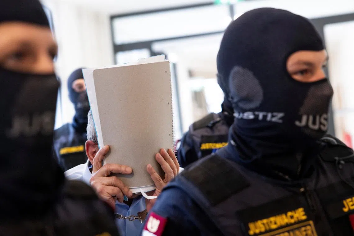 A former Syrian intelligence service officer goes on trial in Austria charged with offences including torture and sexual assault over the abuse of opponents of then-leader Bashar al-Assad in Raqqa between 2011 and 2013 in Vienna, Austria, June 1, 2026. REUTERS/Lisa Leutner