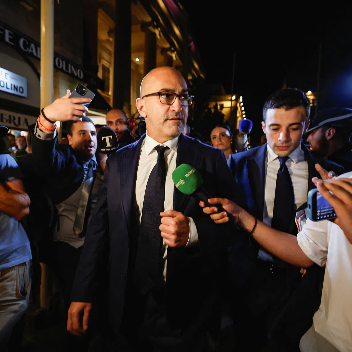 Maltese businessman Yorgen Fenech speaks to the media after he was acquitted of conspiracy to murder investigative journalist Daphne Caruana Galizia in 2017, in Valletta, Malta, September 2, 2026. REUTERS/Darrin Zammit Lupi