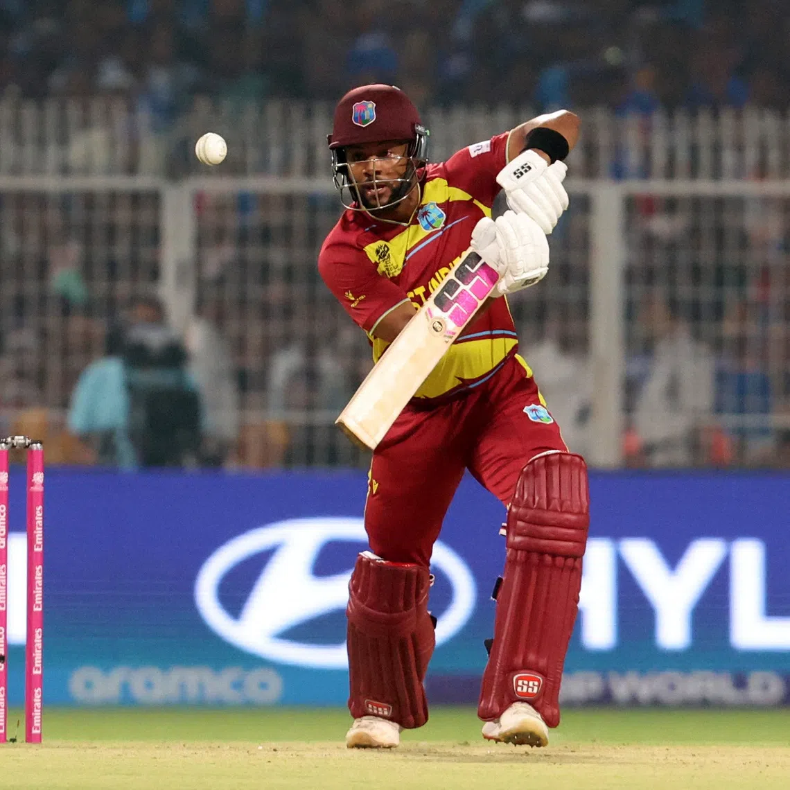 FILE PHOTO: Cricket - ICC Men's T20 World Cup 2026 - Super 8 - India v West Indies - Eden Gardens, Kolkata, India - March 1, 2026 West Indies' Shai Hope in action REUTERS/Sahiba Chawdhary/File Photo