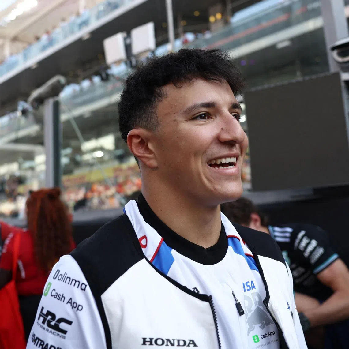 Formula One F1 - Abu Dhabi Grand Prix - Yas Marina Circuit, Abu Dhabi, United Arab Emirates - December 7, 2025 RB's Isack Hadjar before the race REUTERS/Amr Alfiky