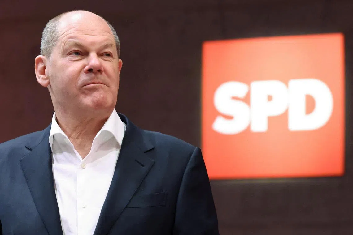 SDP leader Mr Scholz is battling to clinch a budget deal with his coalition partners, the Greens and liberal FDP party.