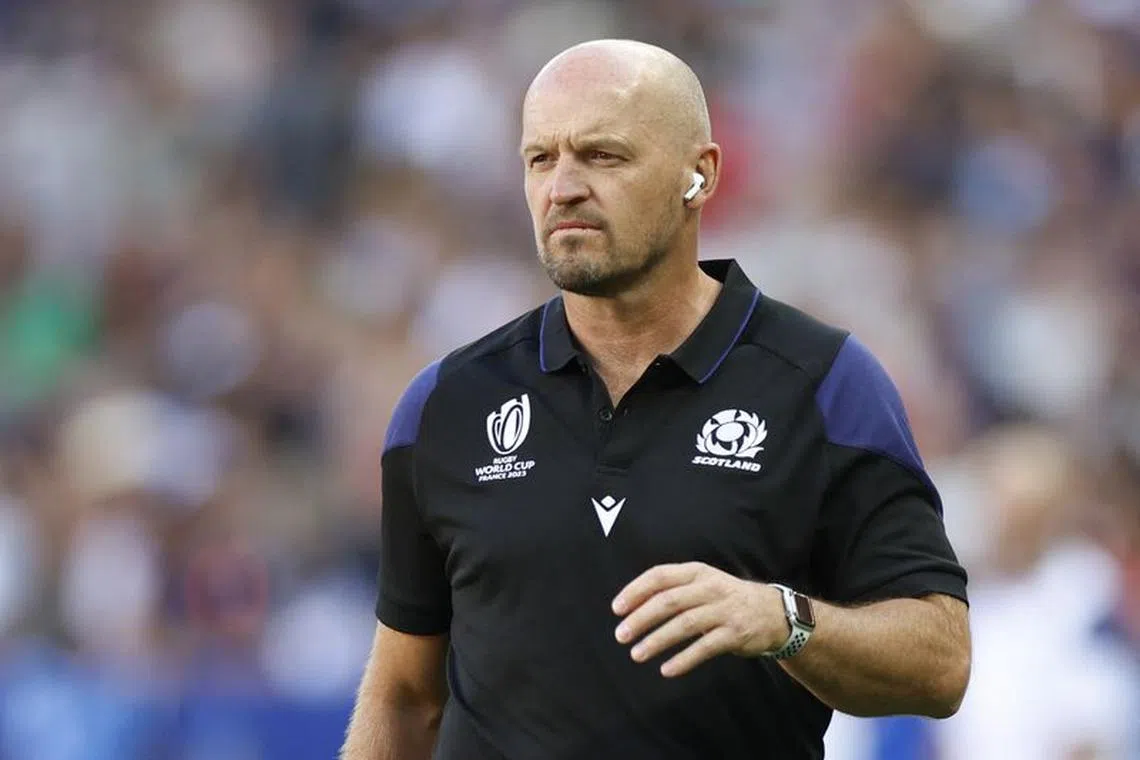 Rugby Union - Rugby World Cup 2023 - Pool B - Scotland v Tonga - Allianz Riviera, Nice, France - September 24, 2023 Scotland head coach Gregor Townsend before the match REUTERS/Peter Cziborra