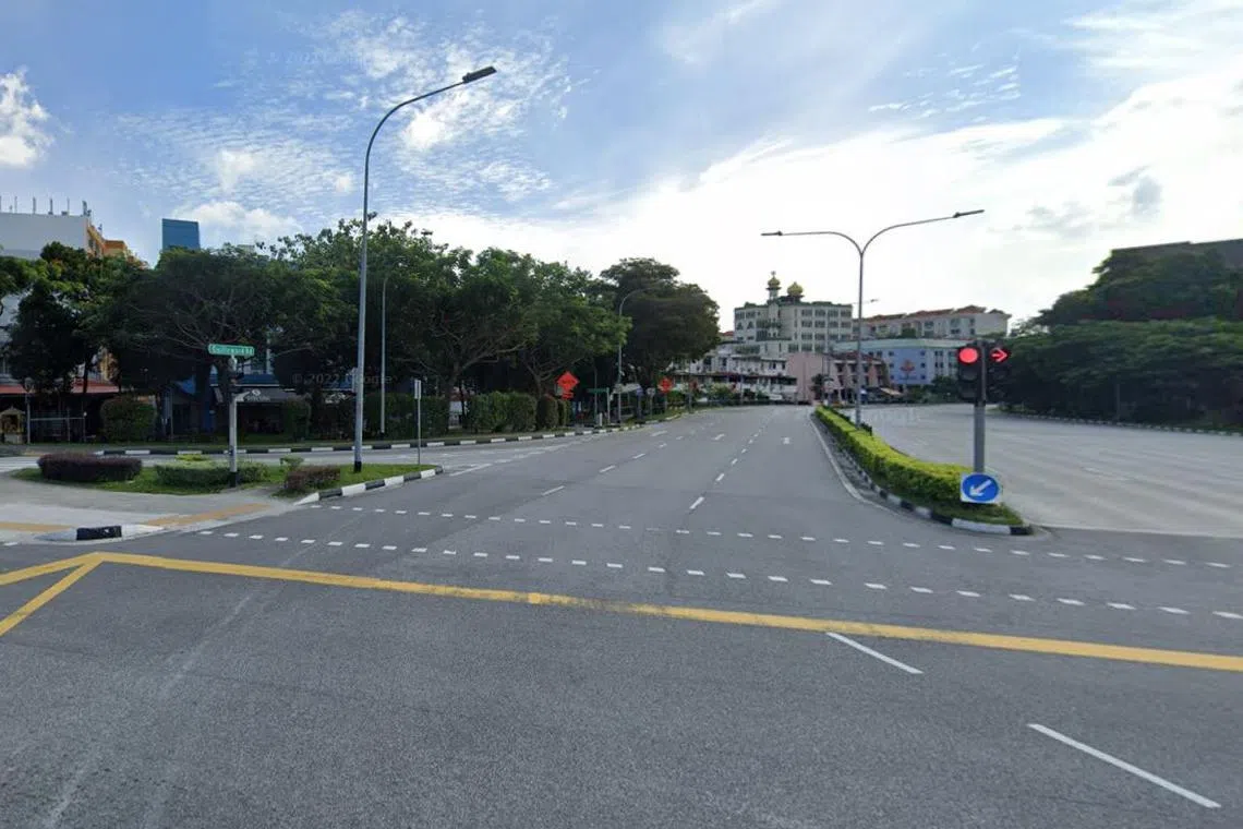 The police were alerted at 5.07am to an accident involving a car and a bicycle on Nicoll Highway towards Guillemard Road.