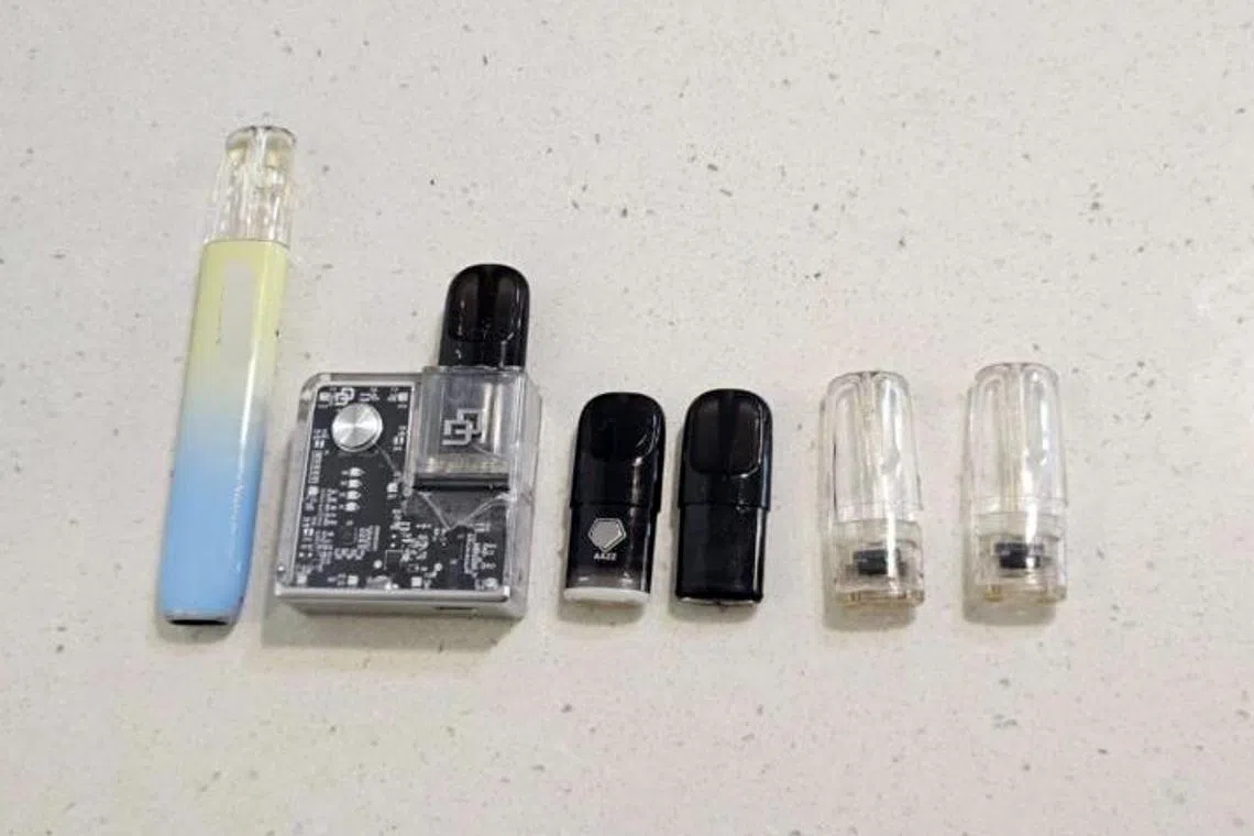  These e-vaporisers and components were allegedly seized from Chua Wee Ming.