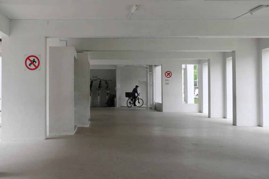 A few public amenities across Singapore were temporarily closed in recent months over noise complaints, including this void deck in Woodlands.