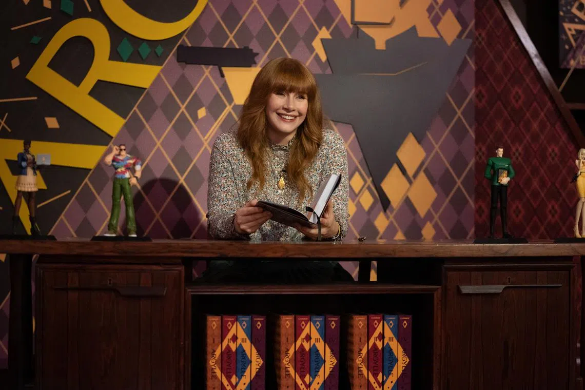 Bryce Dallas Howard is Elly Conway in ARGYLLE, directed by Matthew Vaughn
