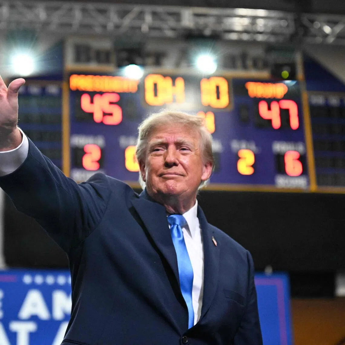 The latest ads promoting US President Donald Trump come as his standing with the public has dropped.