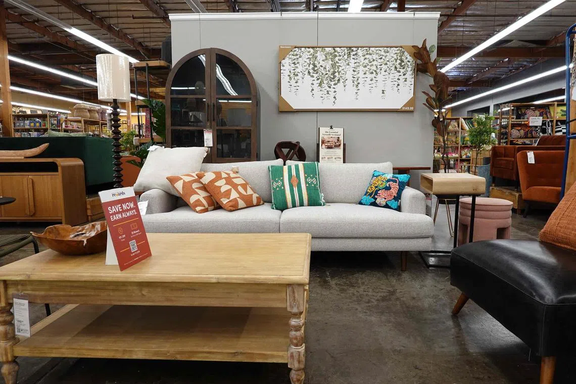 GREENBRAE, CALIFORNIA - AUGUST 12: Furniture is displayed at a Cost Plus World Market store on August 12, 2025 in Greenbrae, California. According to a report by the Bureau of Labor Statistics, the overall Consumer Price Index, excluding energy and food costs, rose by 2.7 percent, holding steady from the previous month.   Justin Sullivan/Getty Images/AFP (Photo by JUSTIN SULLIVAN / GETTY IMAGES NORTH AMERICA / Getty Images via AFP)