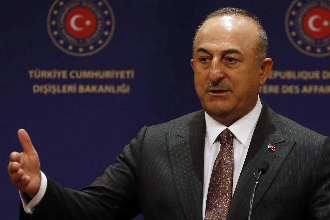 Turkish Foreign Minister Mevlut Cavusoglu will meet his Finnish and Swedish counterparts on Tuesday. 