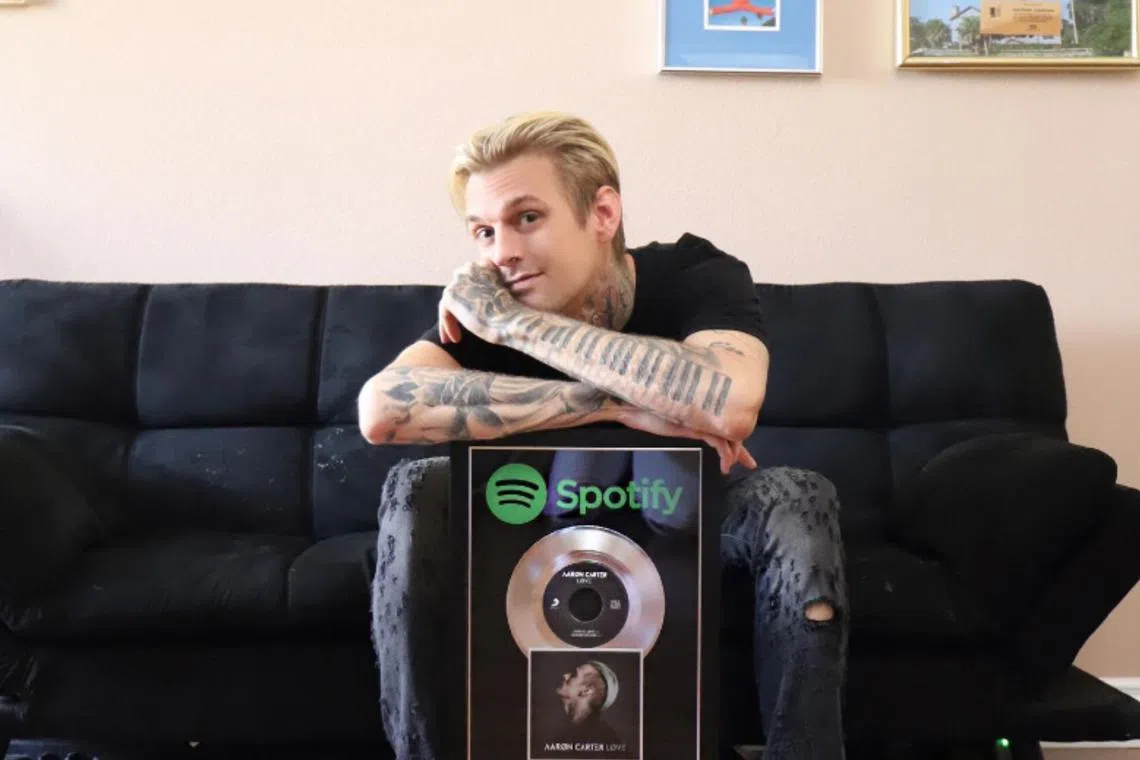 Aaron Carter’s death had been caused by “drowning” and the “effects of difluoroethane and alprazolam”.