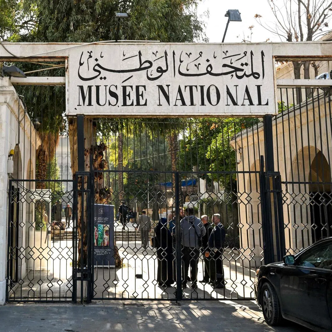 People visiting Syria's National Museum of Damascus on Jan 8 after it reopened to the public, following the ouster of former president Bashar al-Assad.
