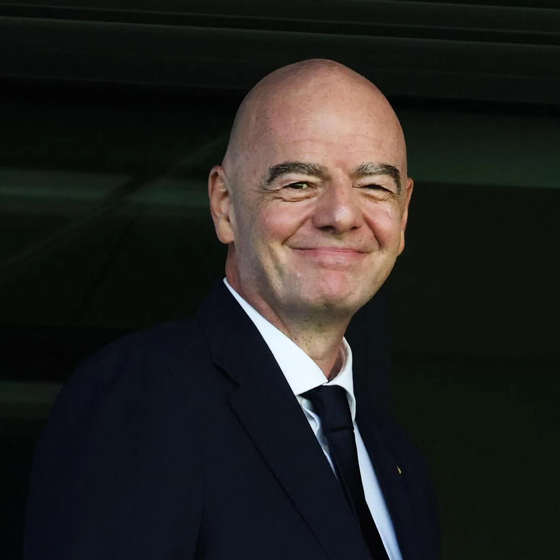 FIFA president Gianni Infantino arriving at the stadium in Katowice, Poland, for the Poland versus Argentina match in the Under-20 Women’s World Cup on Sept 5.