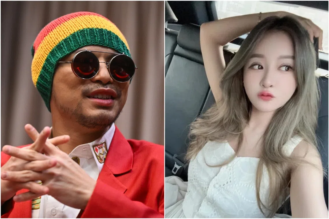 The movements of the victim (left) and Malaysian rapper Namewee, who was last seen with her before her death on Oct 22, were being reviewed.