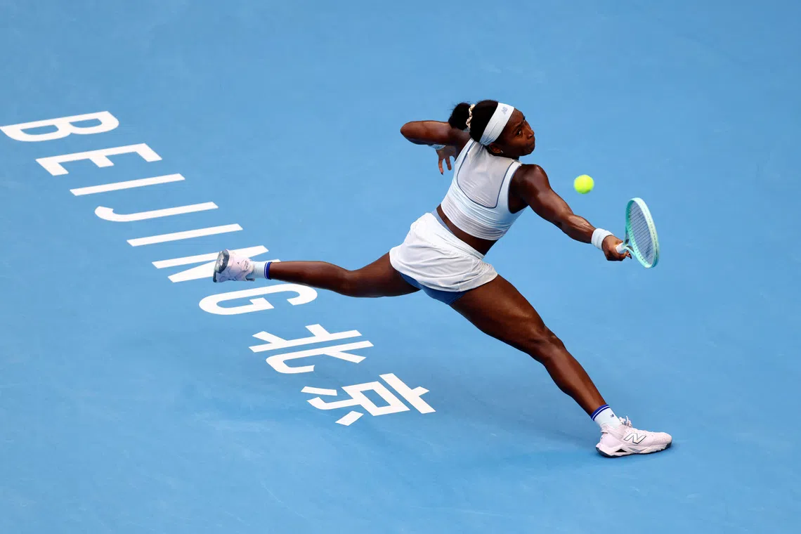 Gauff quells Lys challenge, Anisimova beats Paolini to reach China Open semis