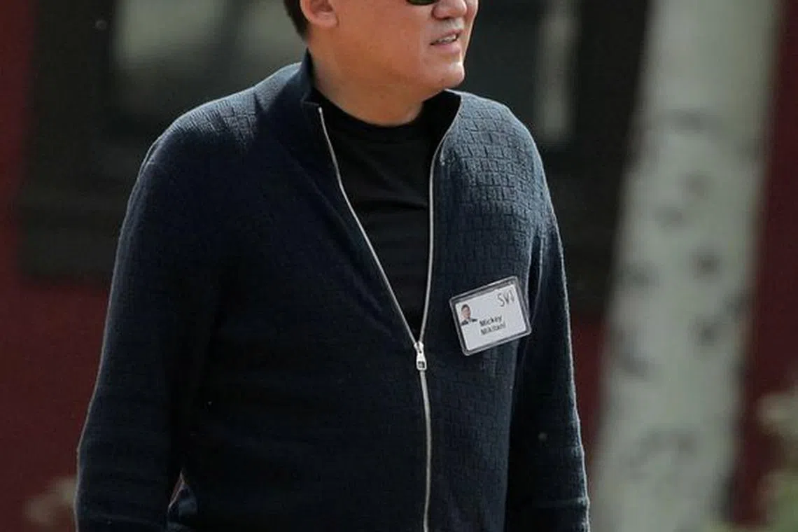 FILE PHOTO: Hiroshi Mikitani, CEO of Rakuten, attends the annual Allen and Co. Sun Valley media conference in Sun Valley, Idaho, U.S., July 10, 2019. REUTERS/Brendan McDermid/File Photo